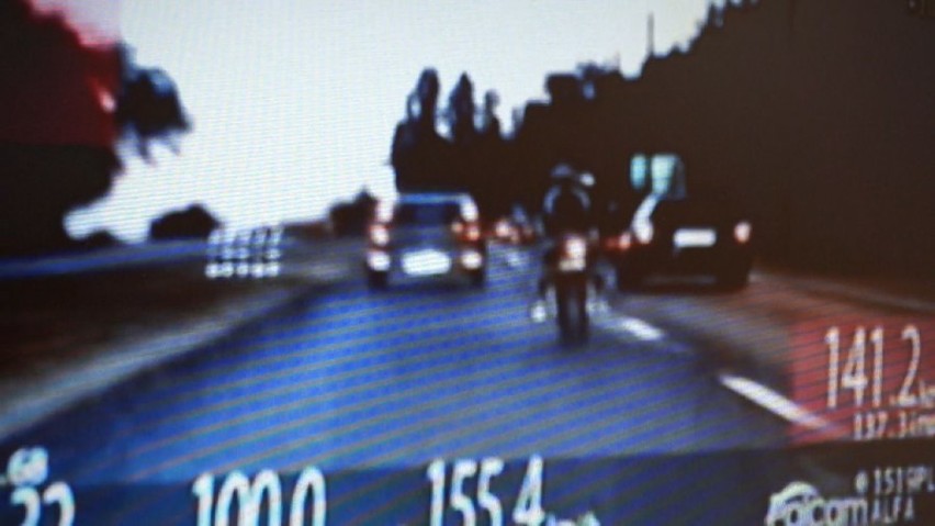 Pościg za motocyklistą w Bielsku-Białej: szaleniec jechał 155 km/h
