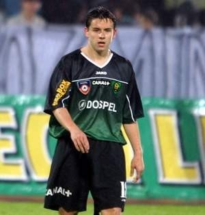 Daniel Pliżga zdobył w Płocku swoją drugą bramkę w ekstraklasie. Pierwszy raz trafił do siatki w derbowym spotkaniu z Górnikiem Zabrze. Wtedy GKS także zremisował 1:1. Fot. TSL