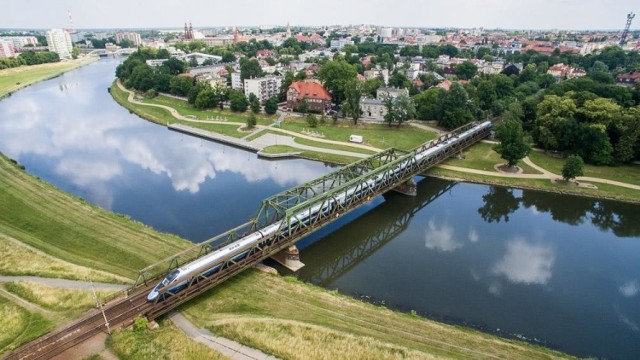 Wyspa Pasieka z lotu ptaka.