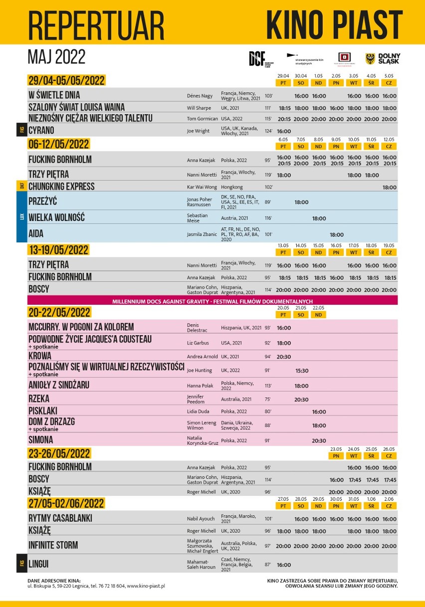 Repertuar Kina Piast w Legnicy na maj. Co będzie można obejrzeć na wielkim ekranie? Zobacz zwiastuny! [MAJ 2022]