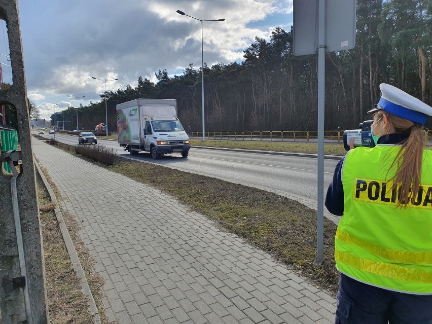 Działania prędkość policji we Włocławku