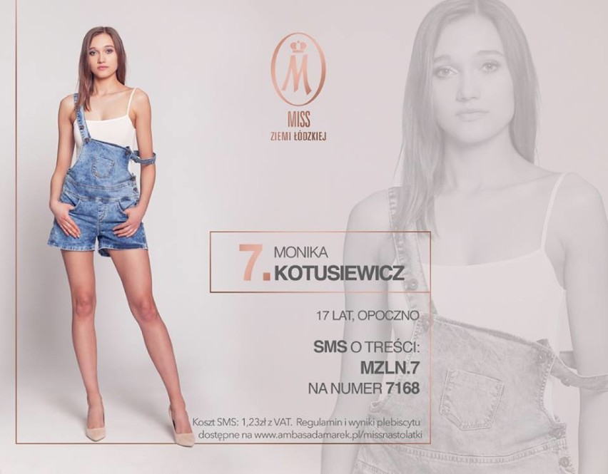 Opocznianka Monika Kotusiewicz walczy o tytuł Miss Ziemi Łódzkiej Nastolatek. Można na nią głosować