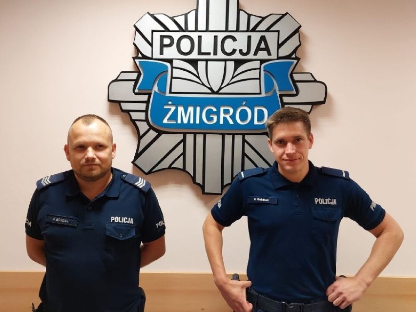 Tragedii zapobiegli także policjanci z komisariatu w...