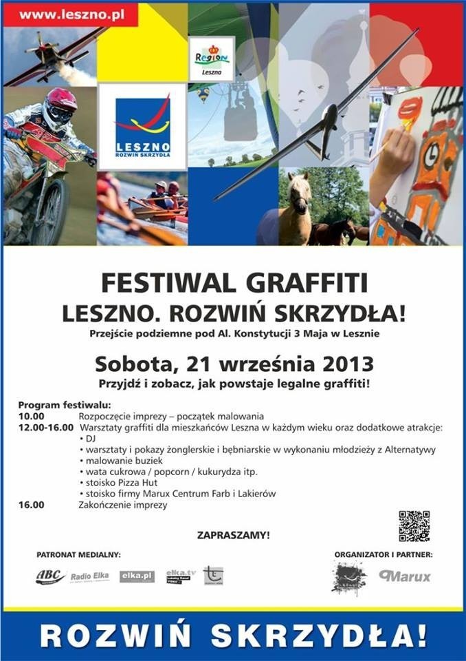 Festiwal Graffiti w Lesznie: W sobotę wielkie malowanie [PROGRAM]