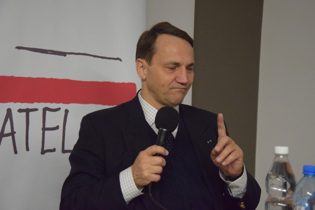 Radosław Sikorski był gościem spotkania Klubu Obywatelskiego w Kaliszu