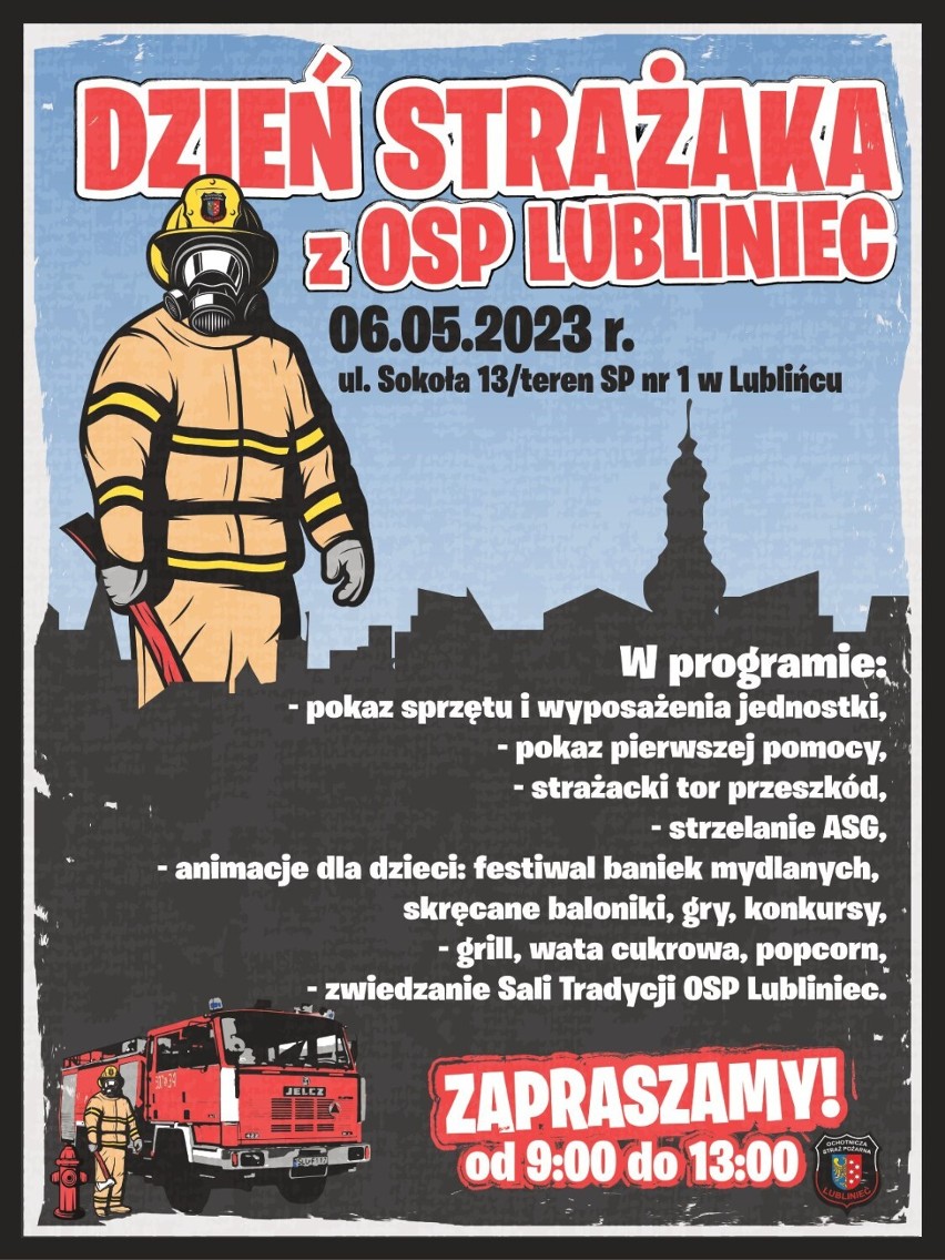 Strażacy z OSP Lubliniec zapraszają na "Dzień strażaka"