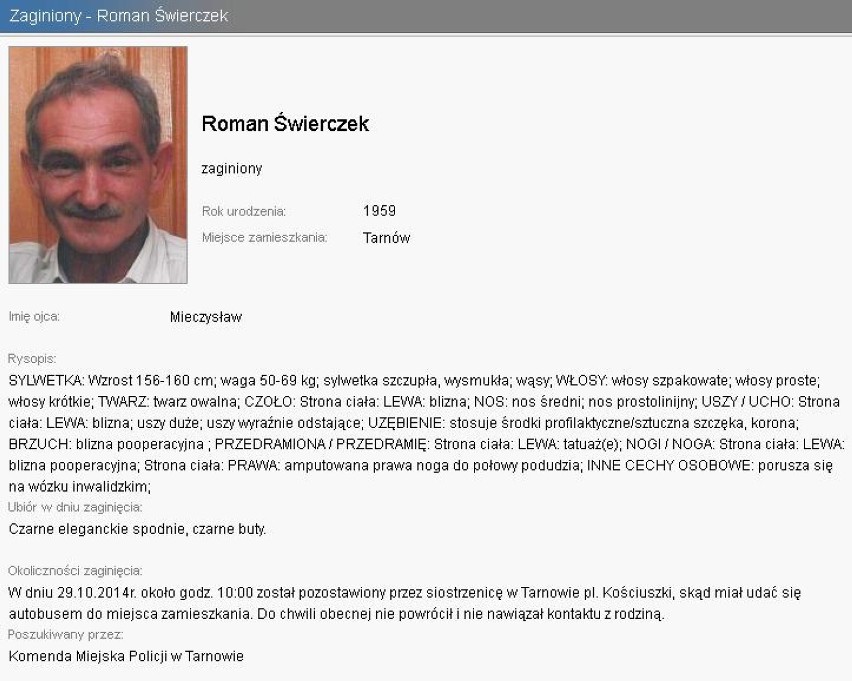 Zaginieni Tarnów: Zobacz listę osób zaginionych [ZDJĘCIA]