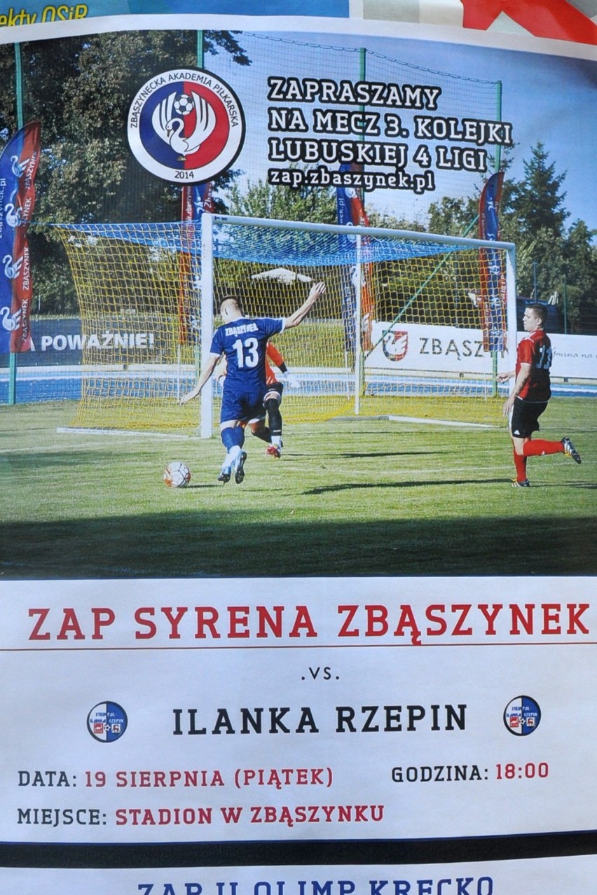 IV liga Grupa Lubuska. ZAP Syrena Zbąszynek - Ilanka Rzepin  1:1 (1:0)