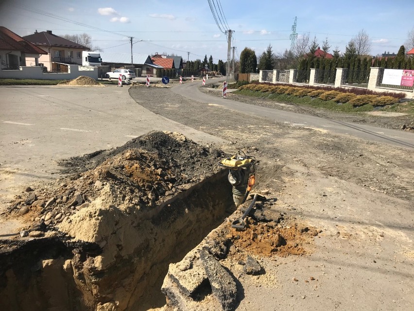 Tak wyglądały prace na ul. Matysowskiej w kwietniu tego...