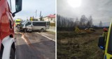 Grozny wypadek w Porębie. Cztery osoby ranne, lądował śmigłowiec LPR! Droga jest już przejezdna