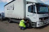 Odzyskano ciężarowy mercedes skradziony w Niemczech