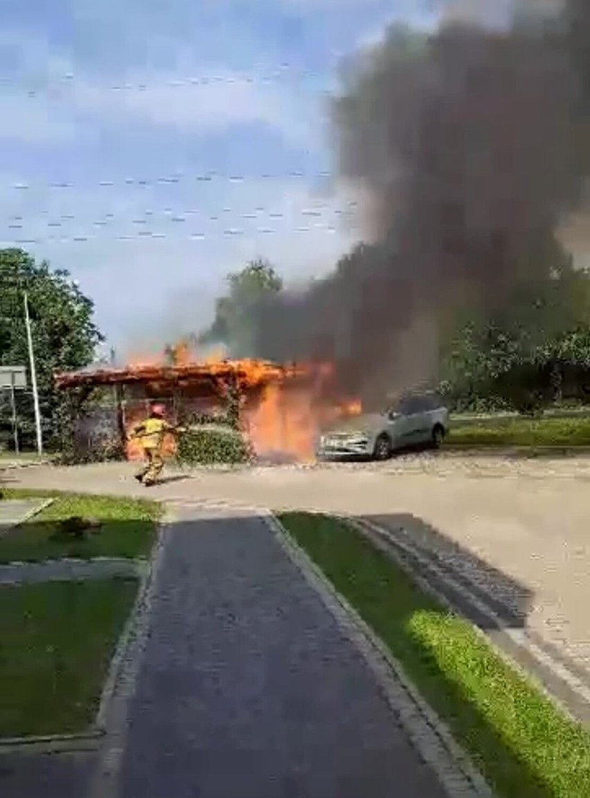 Na miejscu oprócz straży pożarnej interweniowała także...