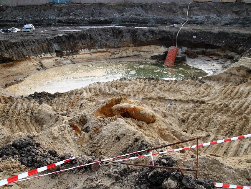 Bomba znaleziona na budowie Portu Popowice 4.03.2021