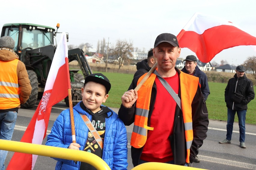 Trwa wielki protest rolników w powiecie łęczyckim