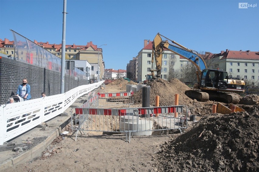 Torowa rewolucja w Szczecinie - prace na Niebuszewie.