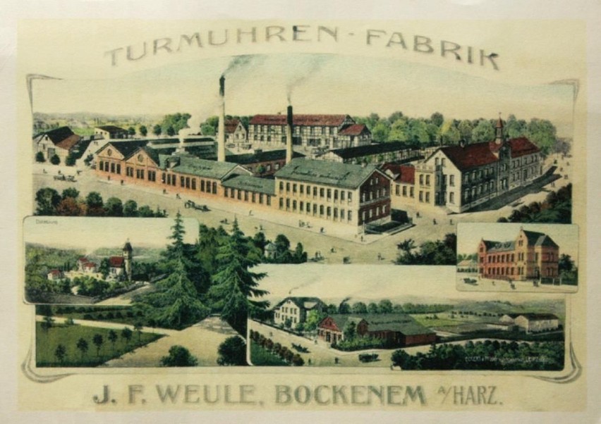 Zdjęcia fabryki zegarów Friedricha Weule