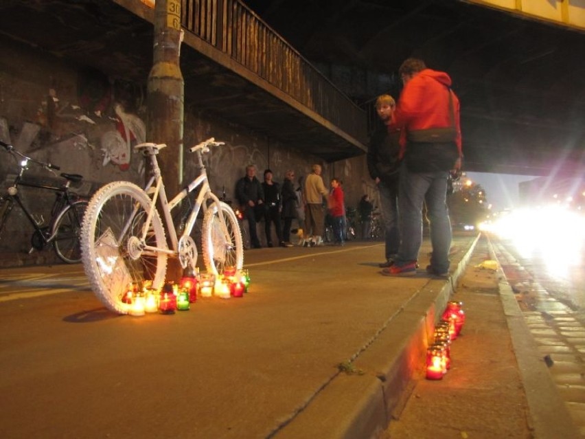 Ghot bike stanął w miejscu, gdzie zginął rowerzysta