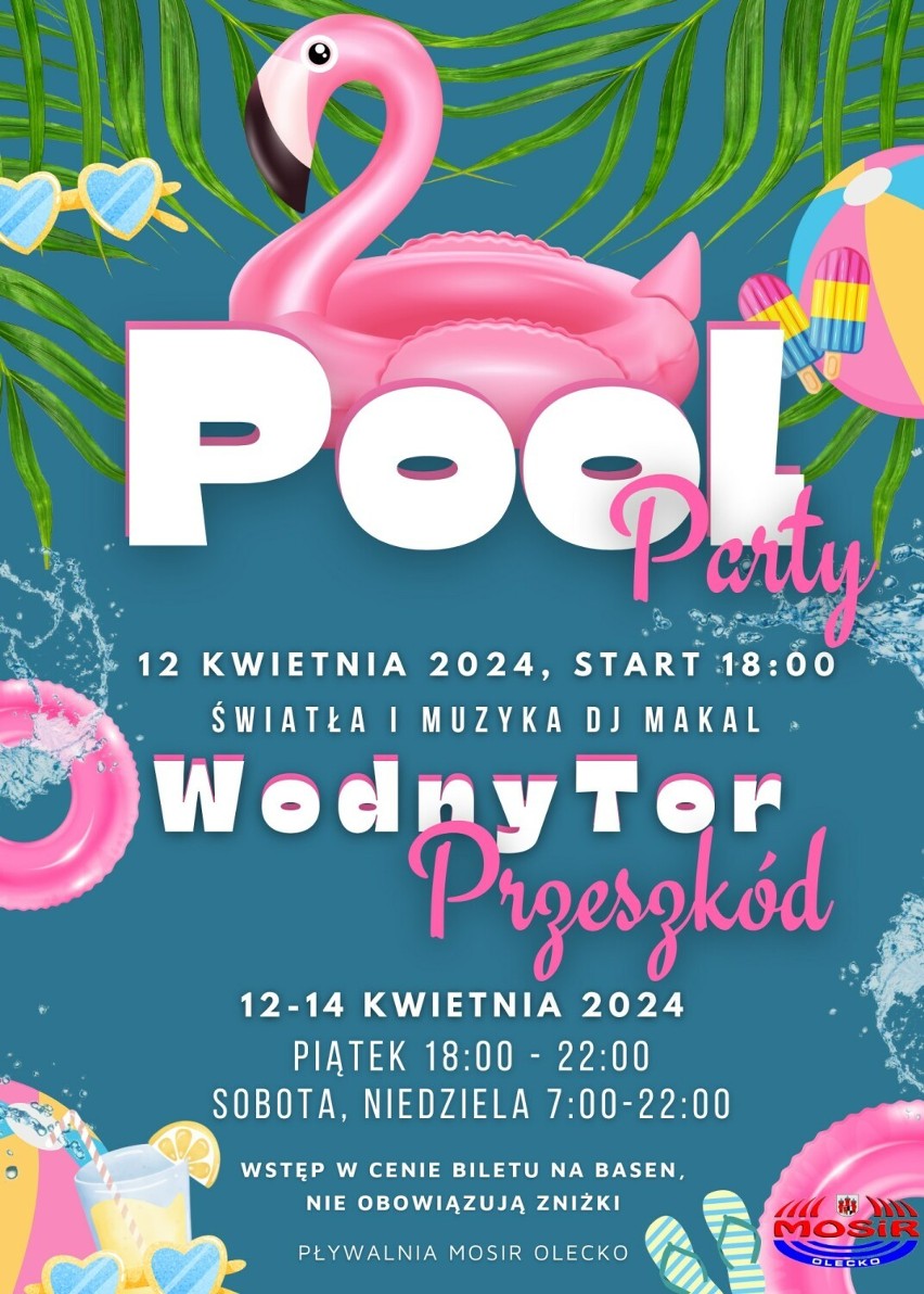 "Pool Party" na pływalni MOSIR Olecko. Zapraszamy!     