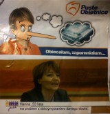 Zdanowska jako Pinokio na plakatach