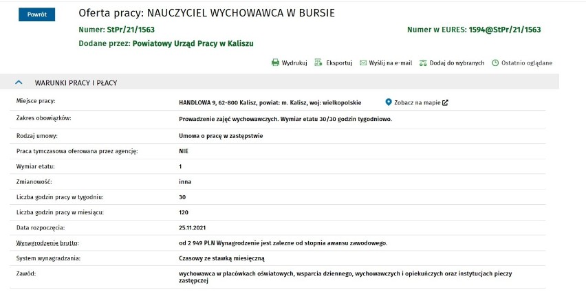 Nowe oferty pracy w Kaliszu. Poszukiwani m.in. menadżer, laborant i wychowawcy