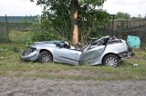 Łochocin: W zderzeniu z drzewem zginął pasażer renaulta