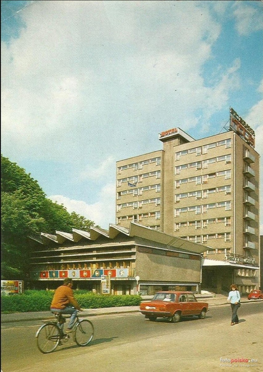 Hotel Stobrawa w Kluczborku w latach 70.