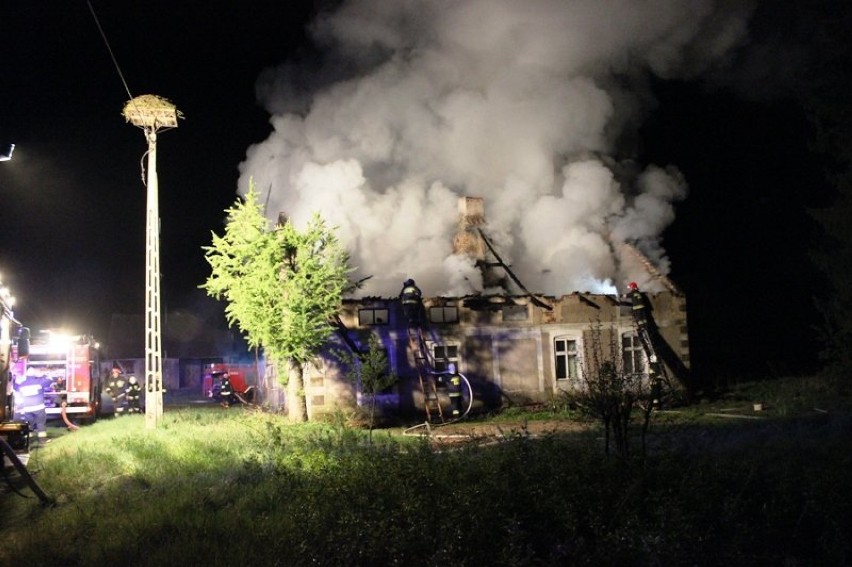 Pożar w miejscowości Jeziorko