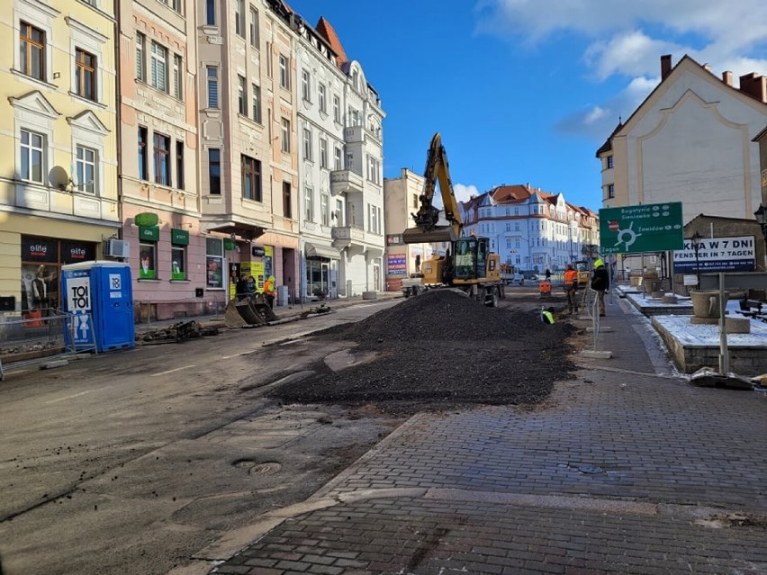 Wystartował remont ulicy Daszyńskiego w Zgorzelcu. Uważajcie na utrudnienia i korki przy ulicy Wolności