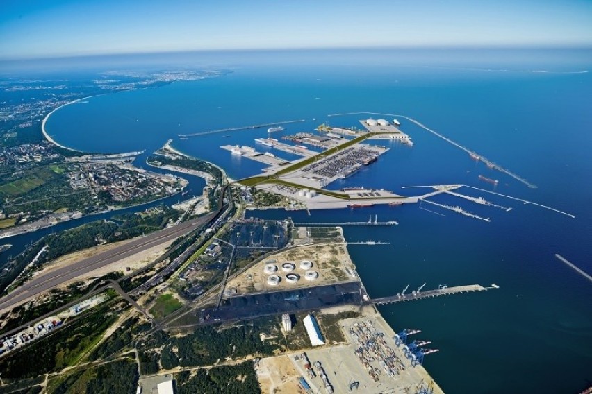 Wizualizacja Portu Centralnego w Gdańsku