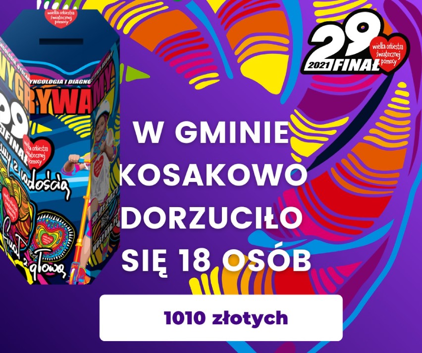 WOŚP 2021 w gminie Kosakowo