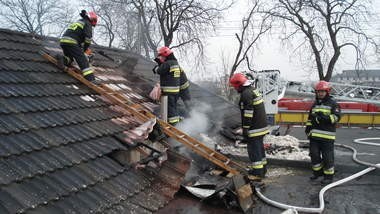 Pożar poddasza przy Wrzesińskiej