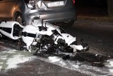 Wypadek w Warszkowie: Motocykl uderzył w hondę [ZDJĘCIA]