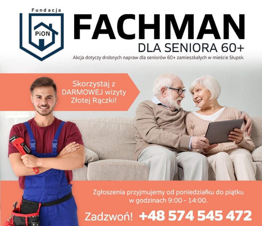 Fundacja PiON wróciła z usługą "Fachman dla Seniora" w...