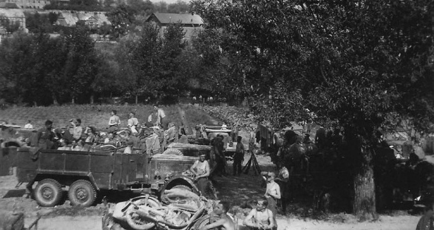 Na zdjęciu: 10 września 1939 , 14 Pułk Strzelców niemieckiej...