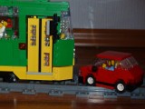Tramwaj Konstal 105Na zbudowany z klocków Lego