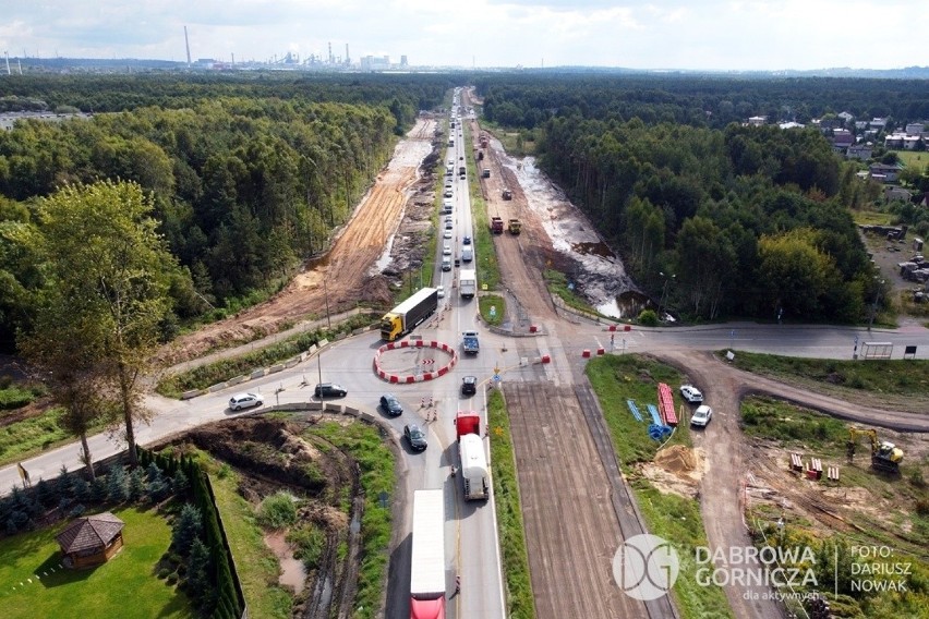 Tak prawie 7-kilometrowy odcinek DK1 w Dąbrowie Górniczej -...