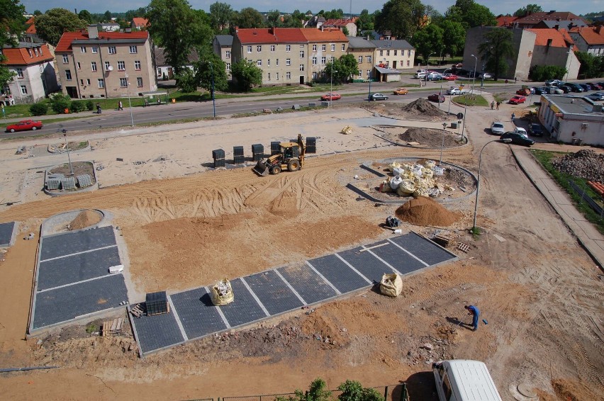 Budowa parkingu przy Jana Pawła II w Szczecinku