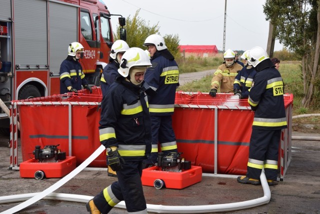 Ćwiczenia strażackie na terenie Zakładu Zwiększonego Ryzyka „Eurogaz” w Białkowie