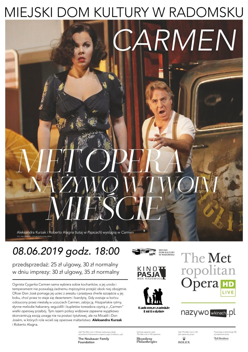 Randka małżeńska z operą "Carmen" w MDK w Radomsku. Mamy zaproszenia dla 10 par!