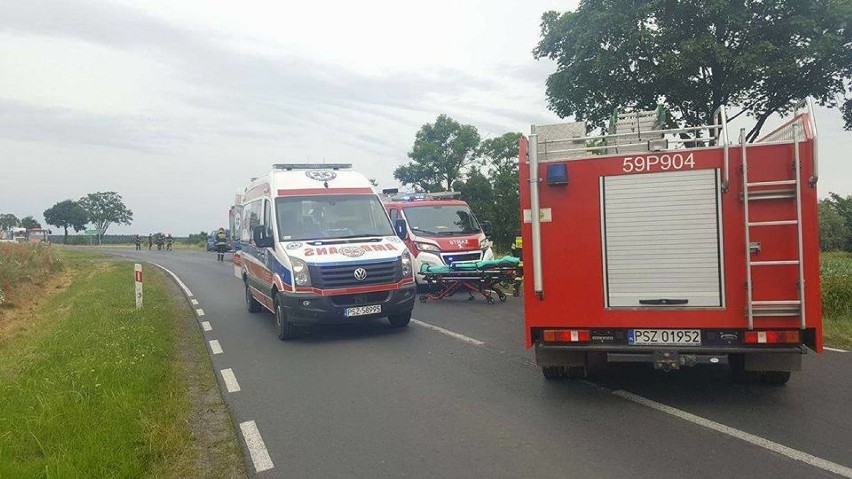 Wypadek na trasie Lipnica - Pólko