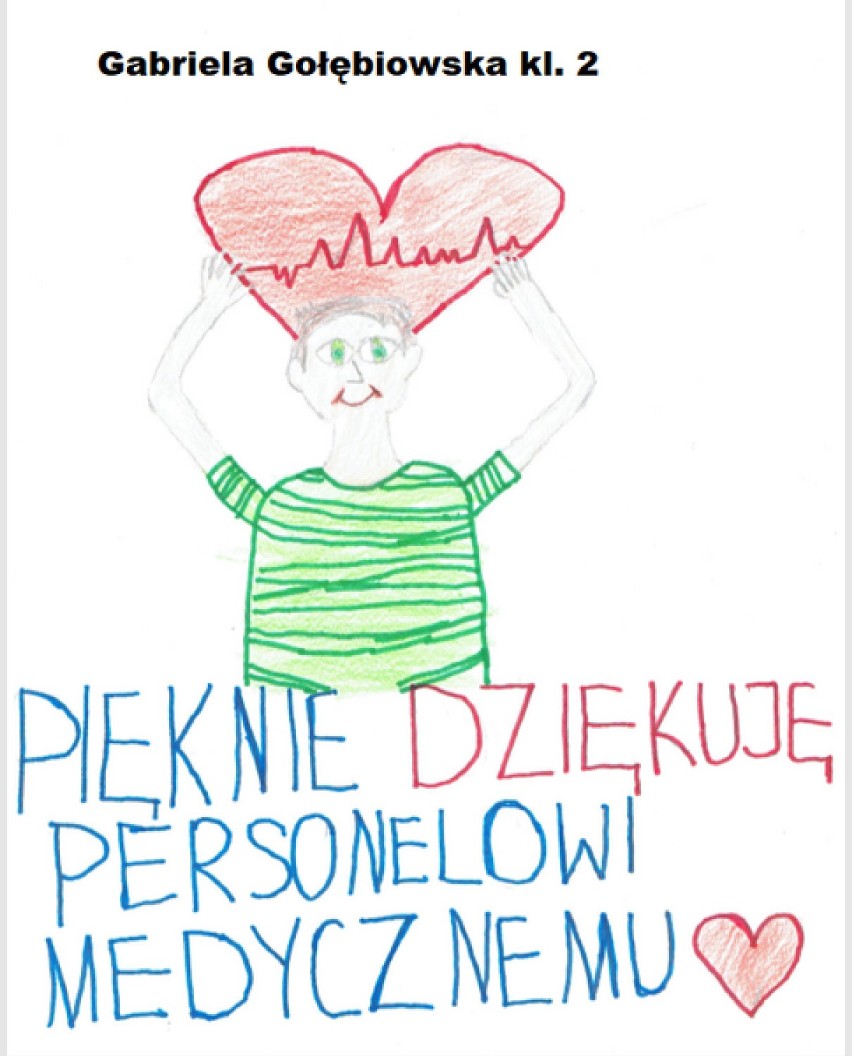 Kartka dla Medyka - uczniowie ZS w Straszęcinie dziękują służbie zdrowia