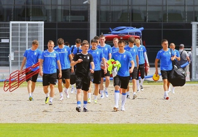 Ostatni trening Lecha Poznań przed wyjazdem do Kazachstanu.