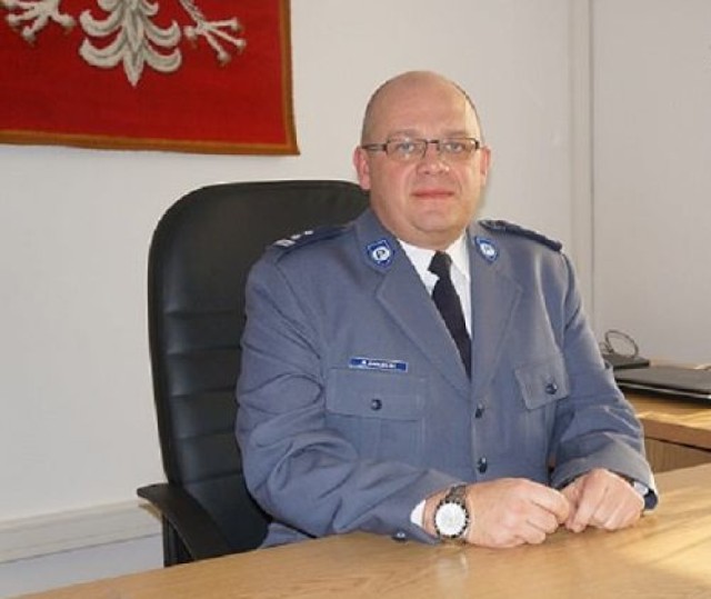 Nowy komendant policji w Jastrzębiu-Zdroju, młodszy inspektor Piotr Sielecki.