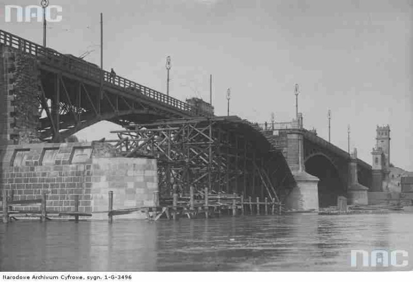 Budowa mostu Poniatowskiego