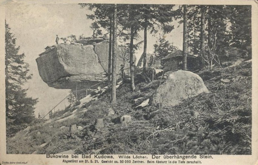 Sto lat temu w Górach Stołowych spadł wielki głaz