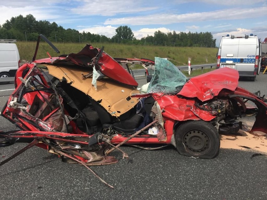 Wypadek na autostradzie A4. Jedna osoba ranna, są utrudnienia dla kierowców