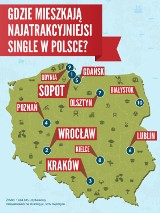 Gdzie spotkasz najatrakcyjniejszych singli w Polsce? Toruń wysoko