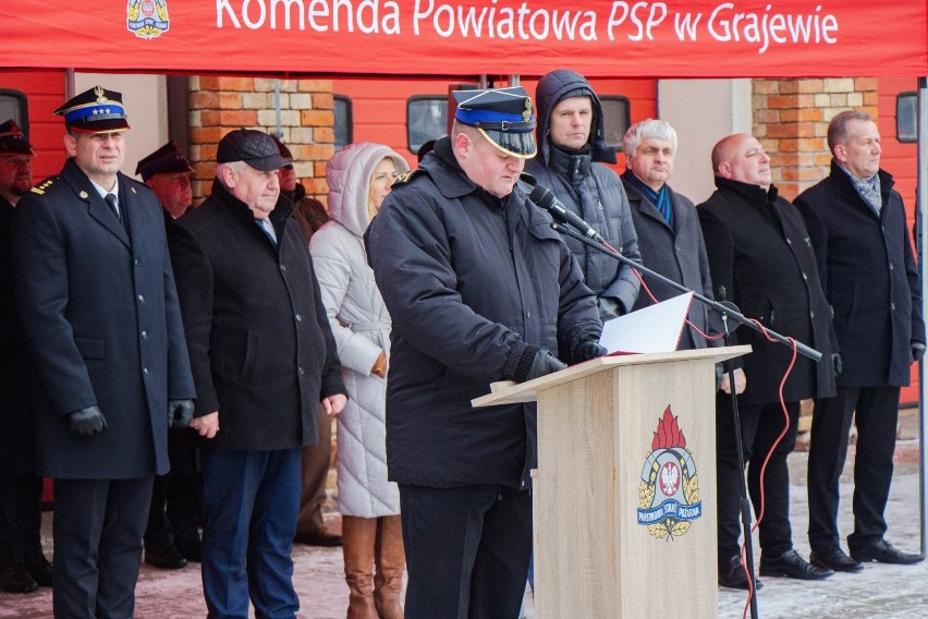 Przekazanie pojazdów Komendzie Powiatowej PSP w Grajewie...