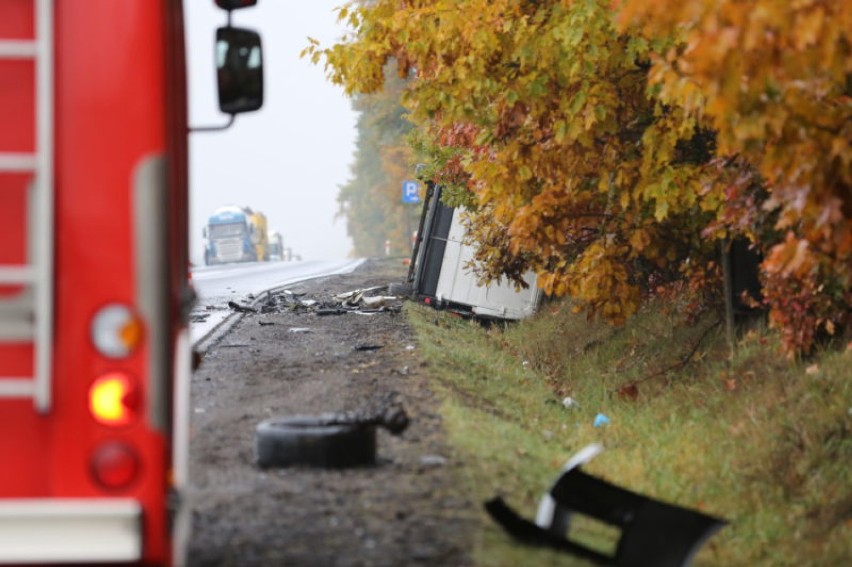 Wypadek pod Blachownią. DK 46 jest całkowicie zablokowana