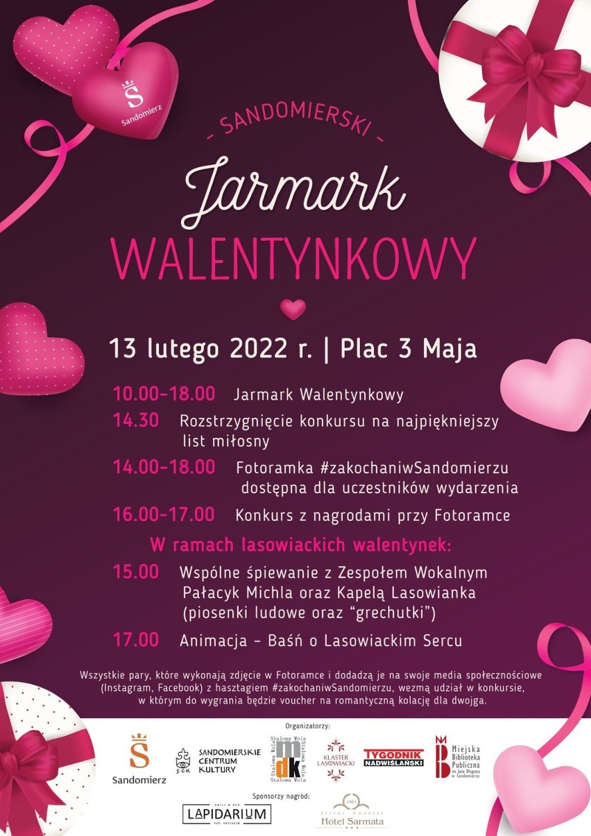 Sandomierski Jarmark Walentynkowy. Jak co roku odbędzie się...
